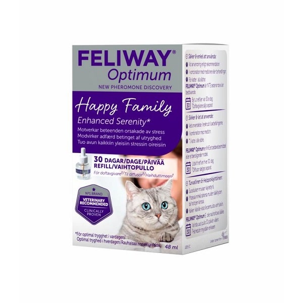 Feliway Optimum Happy Family Recharges Pour Diffuseur Pièces 3x48ml