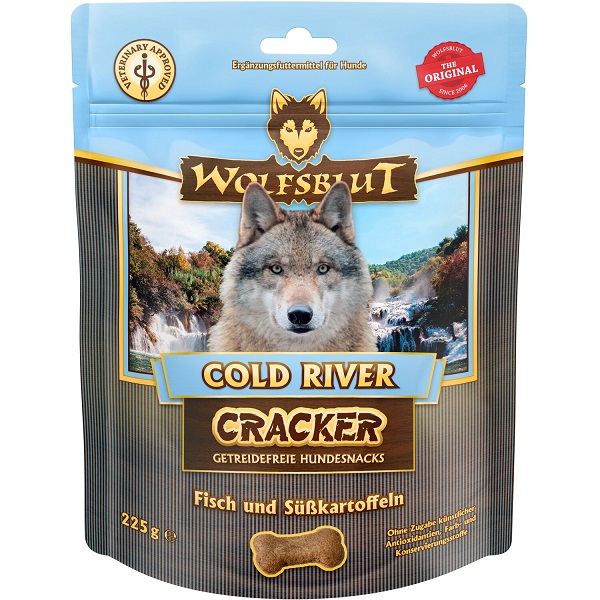 Vanærende Stationær myndighed Wolfsblut Wild Cold River Cracker 225 g. - De Kære Dyr